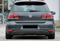 Volkswagen Golf 6 2008–2014 Zadnji difuzor DPT V-3 (za GTI, sijajno črn) fotografija 1