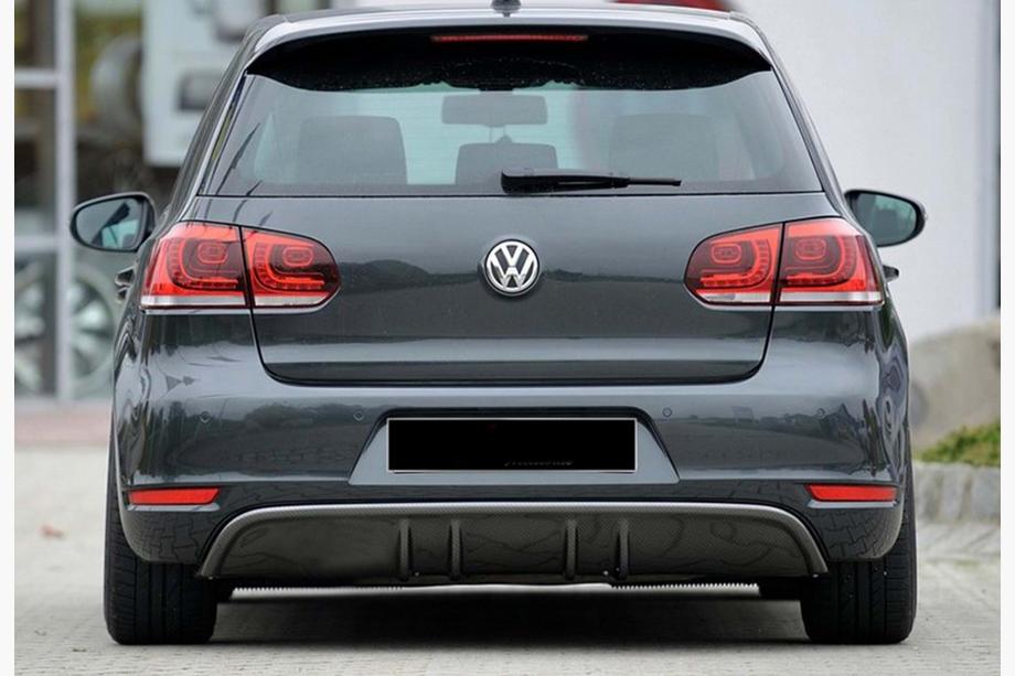 Volkswagen Golf 6 2008–2014 Zadnji difuzor DPT V-3 (za GTI, sijajno črn) Image