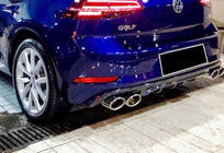 Volkswagen Golf 7/E-Golf 2012–2020 Zadnji difuzor DPT V-1 (2017-2019, sijaj črna) fotografija 2