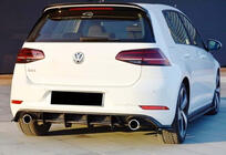 Volkswagen Golf 7/E-Golf 2012–2020 Zadnji difuzor DPT V-2 (za GTI, 2017-2019, mat črna) fotografija 2