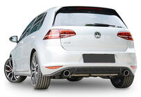 Volkswagen Golf 7/E-Golf 2012–2020 Zadnji difuzor DPT V-2 (za GTI, 2012-2017, črni sijaj) fotografija 2