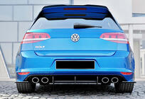 Volkswagen Golf 7/E-Golf 2012–2020 Zadnji difuzor DPT V-4 (za R / R-Line, 2012-2019, mat črna) fotografija 3