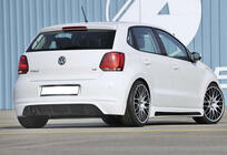 Volkswagen Polo 2010–2017 Zadnji difuzor DPT (2010-2013, črna visok sijaj) fotografija 2
