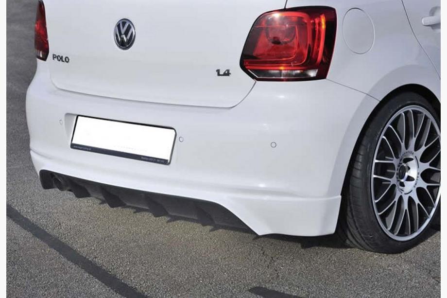 Volkswagen Polo 2010–2017 Zadnji difuzor DPT (2010-2013, črna visok sijaj) Image