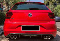 Volkswagen Polo 2017– Zadnji difuzor DPT V-2 (črna sijaj) fotografija 1