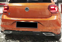 Volkswagen Polo 2017– Zadnji difuzor DPT V-3 (črni sijaj) fotografija 1