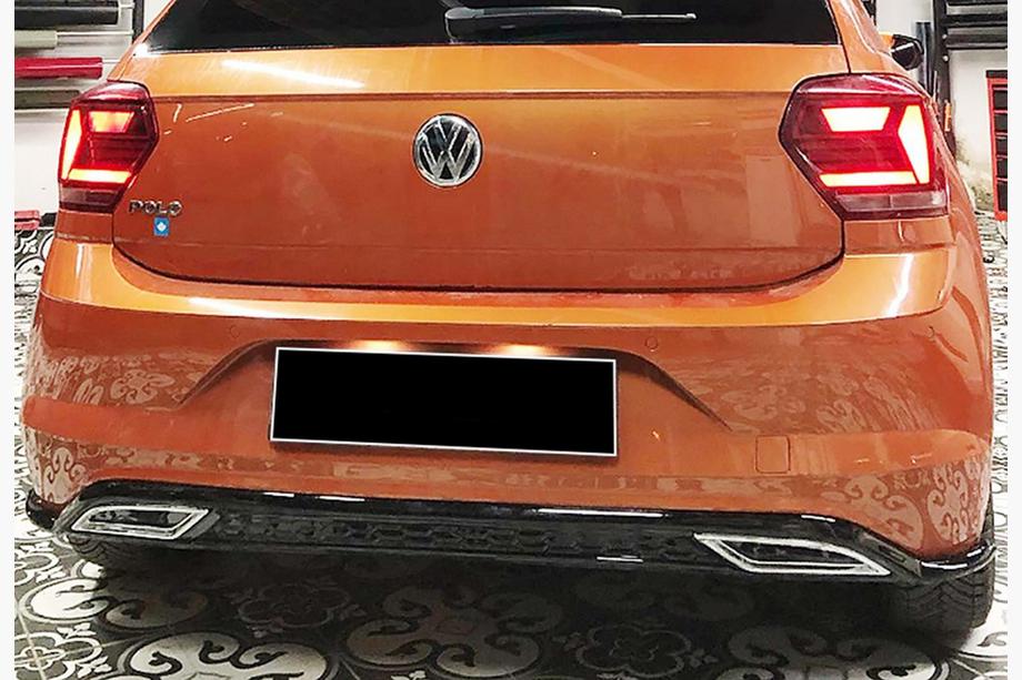 Volkswagen Polo 2017– Zadnji difuzor DPT V-3 (črni sijaj) Image