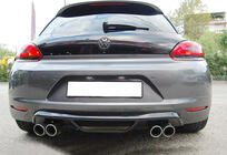 Volkswagen Scirocco 2008–2017 Zadnji difuzor DPT V-1 (2008-2013, sijajno črna) fotografija 1