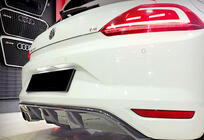 Volkswagen Scirocco 2008–2017 Zadnji difuzor DPT V-5 (2014-2017, črna visok sijaj) fotografija 3