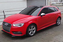 Audi A3 2012–2020 Stranski pragovi DPT (HB, črna visok sijaj) fotografija 3