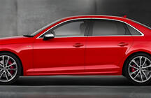 Audi A4 B8 2007–2015 Stranski pragovi DPT V-2 (črni sijaj) fotografija 1