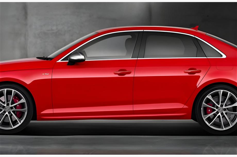 Audi A4 B8 2007–2015 Stranski pragovi DPT V-2 (črni sijaj) Image