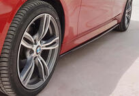 BMW serija 3 F30/F31 2012–2019 Obloge pragov DPT V-3 (za M-Sport pragove, črna visok sijaj) fotografija 3