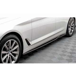 DPT V-2 podaljški pragov (za M-Sport/M5 pragove, črna visok sijaj) BMW serija 5 G30/G31 2017–2023 fotografija 1