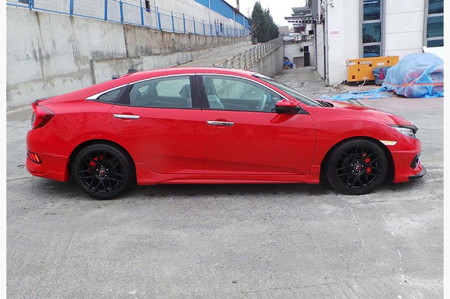 Honda Civic Limuzina X 2016–2021 Stranski pragovi DPT V-3 (za lakiranje) Image