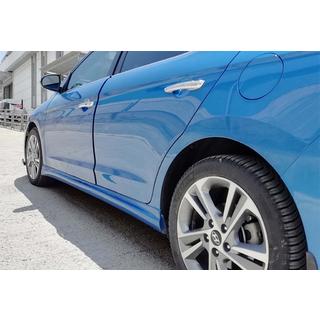 Stranski pragovi DPT (črna v visokem sijaju) Hyundai Elantra (AD) 2015–2020 fotografija 3