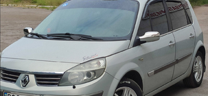 Renault Scenic/Grand 2003–2009 Okenske obrobe (4 kos, nerjavno jeklo) fotografija 5