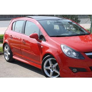 Stranski pragovi DPT V-1 (črna visok sijaj) Opel Corsa D 2007–2014 fotografija 1