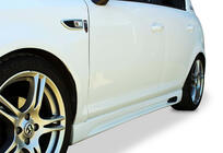 Opel Corsa D 2007–2014 Stranski pragovi DPT V-2 (črni sijaj) fotografija 1