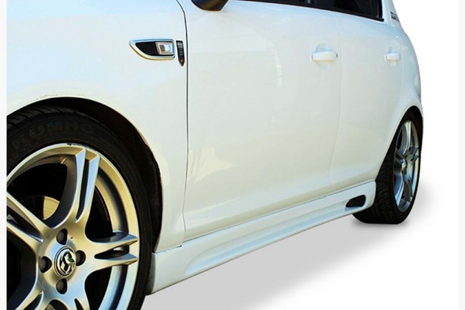 Opel Corsa D 2007–2014 Stranski pragovi DPT V-2 (črni sijaj) Image