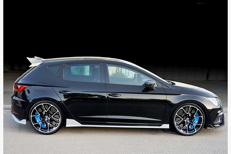 Seat Leon 2013–2020 Stranski pragovi DPT V-3 (2017-2020, črna visok sijaj) Fotografija 4