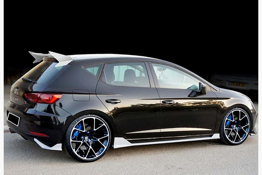 Seat Leon 2013–2020 Stranski pragovi DPT V-3 (2017-2020, črna visok sijaj) Fotografija 5