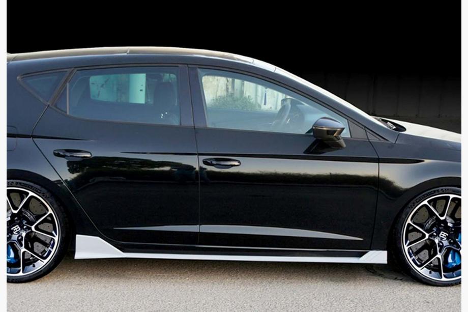 Seat Leon 2013–2020 Stranski pragovi DPT V-3 (2017-2020, črna visok sijaj) Fotografija 7