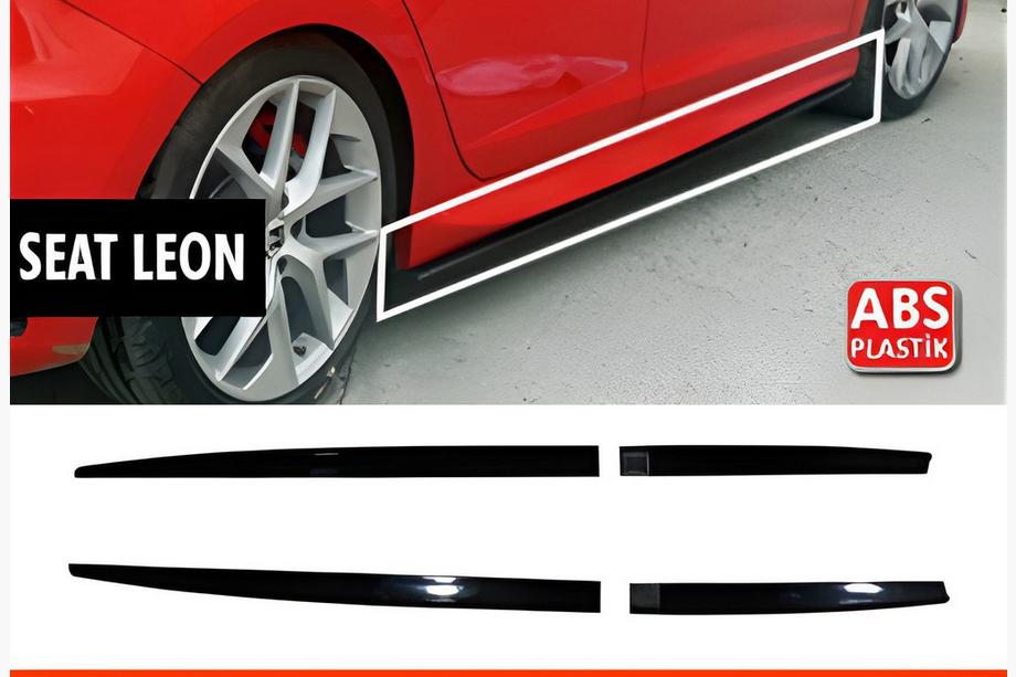 Seat Leon 2013–2020 Stranski pragovi DPT V-5 (črna visok sijaj) Image