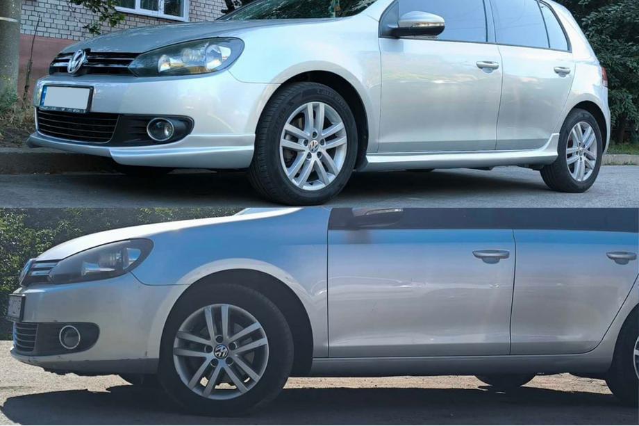 Volkswagen Golf 6 2008–2014 Stranski pragovi DPT V-1 (HB, za lakiranje) Fotografija 10