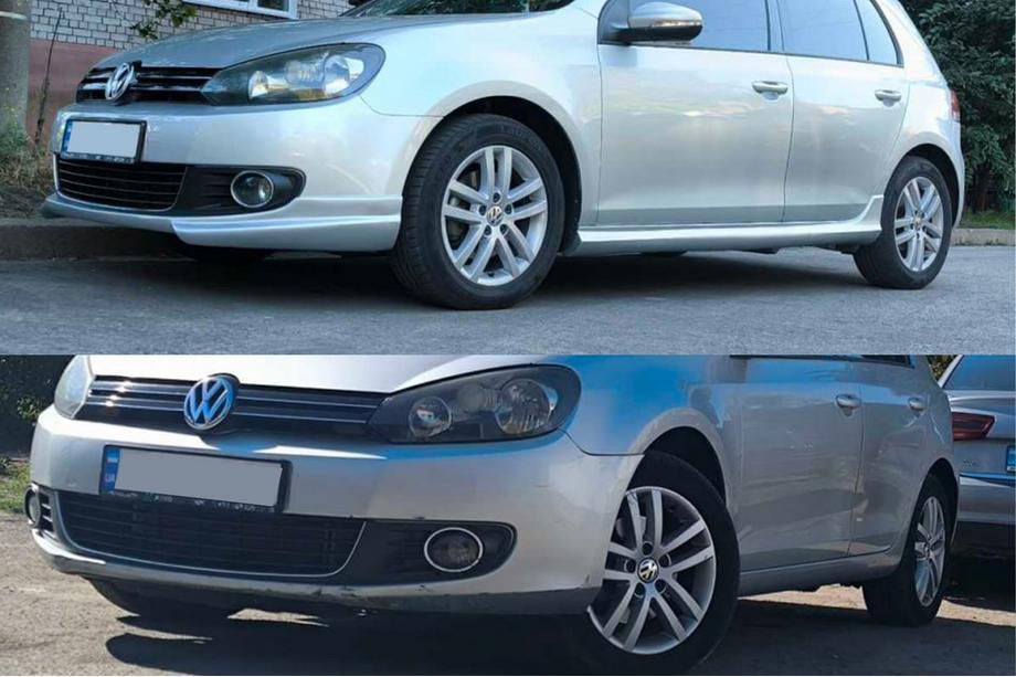 Volkswagen Golf 6 2008–2014 Stranski pragovi DPT V-1 (HB, za lakiranje) Fotografija 8