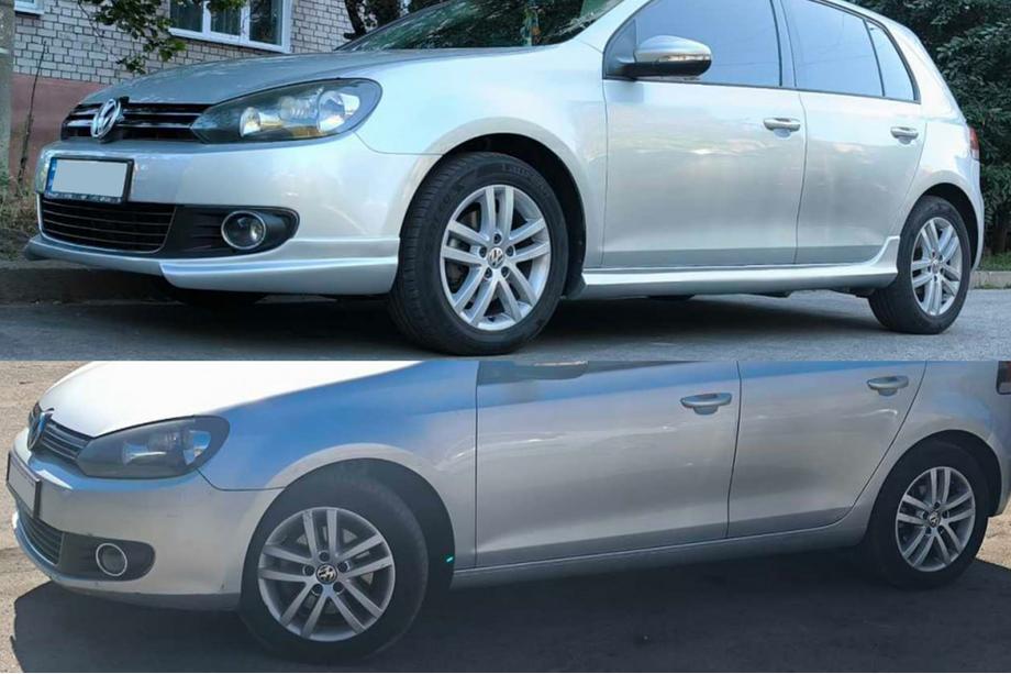 Volkswagen Golf 6 2008–2014 Stranski pragovi DPT V-1 (HB, za lakiranje) Fotografija 7