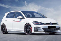 Volkswagen Golf 7/E-Golf 2012–2020 Stranski pragovi DPT V-5 (črna visok sijaj) fotografija 1