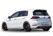 Volkswagen Golf 7/E-Golf 2012–2020 Stranski pragovi DPT V-5 (črna visok sijaj) fotografija 3