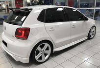 Volkswagen Polo 2010–2017 Stranski pragovi DPT V-1 (črna visok sijaj) fotografija 2