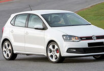 Volkswagen Polo 2010–2017 Stranski pragovi DPT V-2 (črni sijaj) fotografija 2