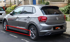 Volkswagen Polo 2017– Stranski pragovi DPT V-2 (črni sijaj) fotografija 1