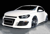 Volkswagen Scirocco 2008–2017 Stranski pragovi DPT V-2 (črni sijaj) fotografija 2