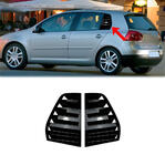 Volkswagen Golf 5 2003–2009 Obrobe zadnjih stekel DPT (črna visok sijaj, 2 kosa) fotografija 1