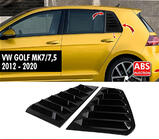 Volkswagen Golf 7/E-Golf 2012–2020 Pokrovi zadnjih bocnih stekel DPT V-1 (crna visok sijaj, 2 kos) fotografija 1