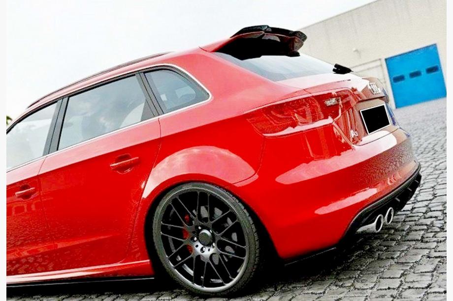 Audi A3 2012–2020 Spojler DPT V-1 (HB, črna visok sijaj) Image
