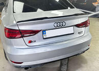 Audi A3 2012–2020 Spojler DPT V-5 (črna visok sijaj) fotografija 1