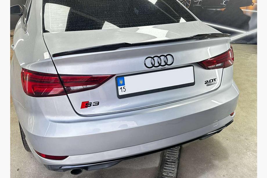 Audi A3 2012–2020 Spojler DPT V-5 (črna visok sijaj) Image
