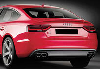 Audi A5 2007–2015 Spojler DPT V-2 (za Sedan, črna visok sijaj) fotografija 5