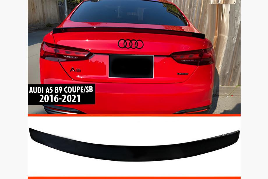 Audi A5 2016–2025 DPT V-2 spojler (2016-2021, Coupe/Sedan, črna visok sijaj) Image