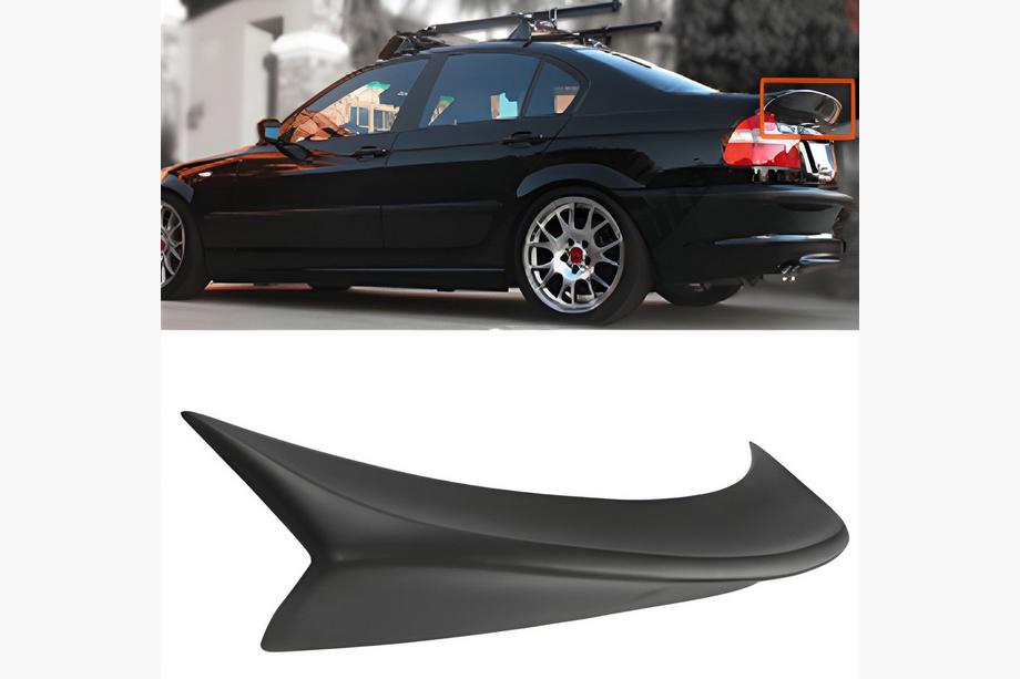 BMW serija 3 E46 1998–2006 Spojler CSL-Style V2 (za SD, črna sijaj) Image