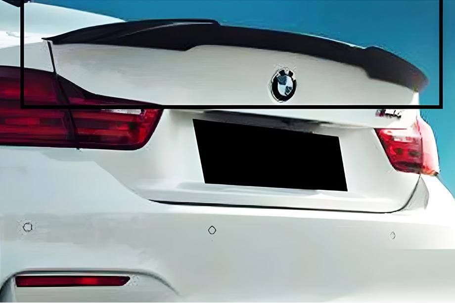 BMW serija 4 F32/F33/F36 2012–2020 M4-Style V1 spojler (za F32, črna visok sijaj) Image