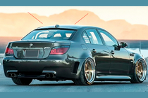 BMW Serija 5 E60/E61 2003–2010 DPT V-2 spojler (črna visok sijaj) fotografija 1