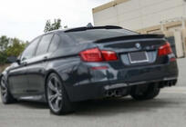 BMW serija 5 F10/F11 2010–2016 M4-Style V1 spojler lip (za F10, sijajno črna) fotografija 4