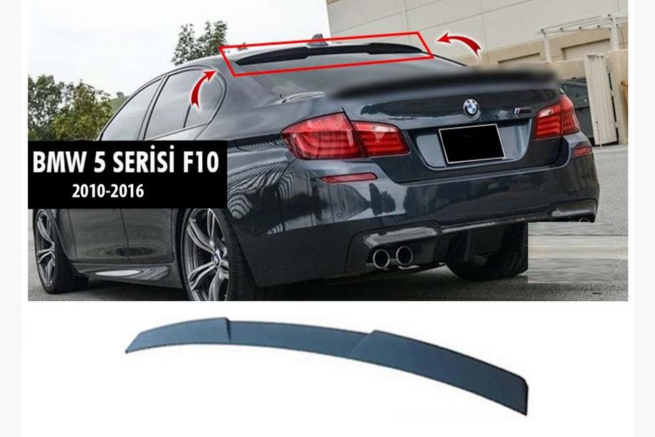 BMW serija 5 F10/F11 2010–2016 M4-Style V1 spojler lip (za F10, sijajno črna) Image