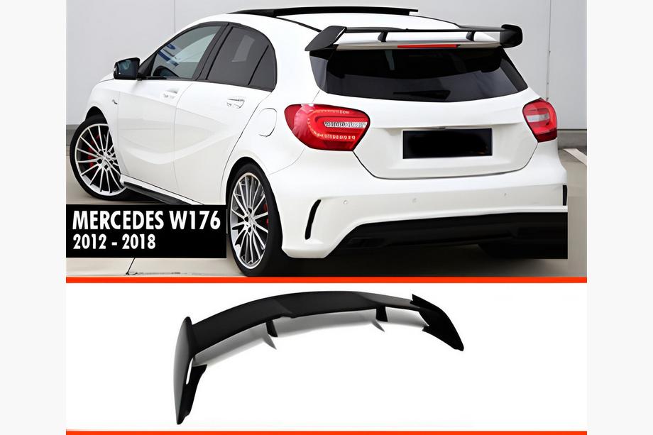 Mercedes A-class W176 2012–2018 Spojler DPT V-2 (črna visok sijaj) Image